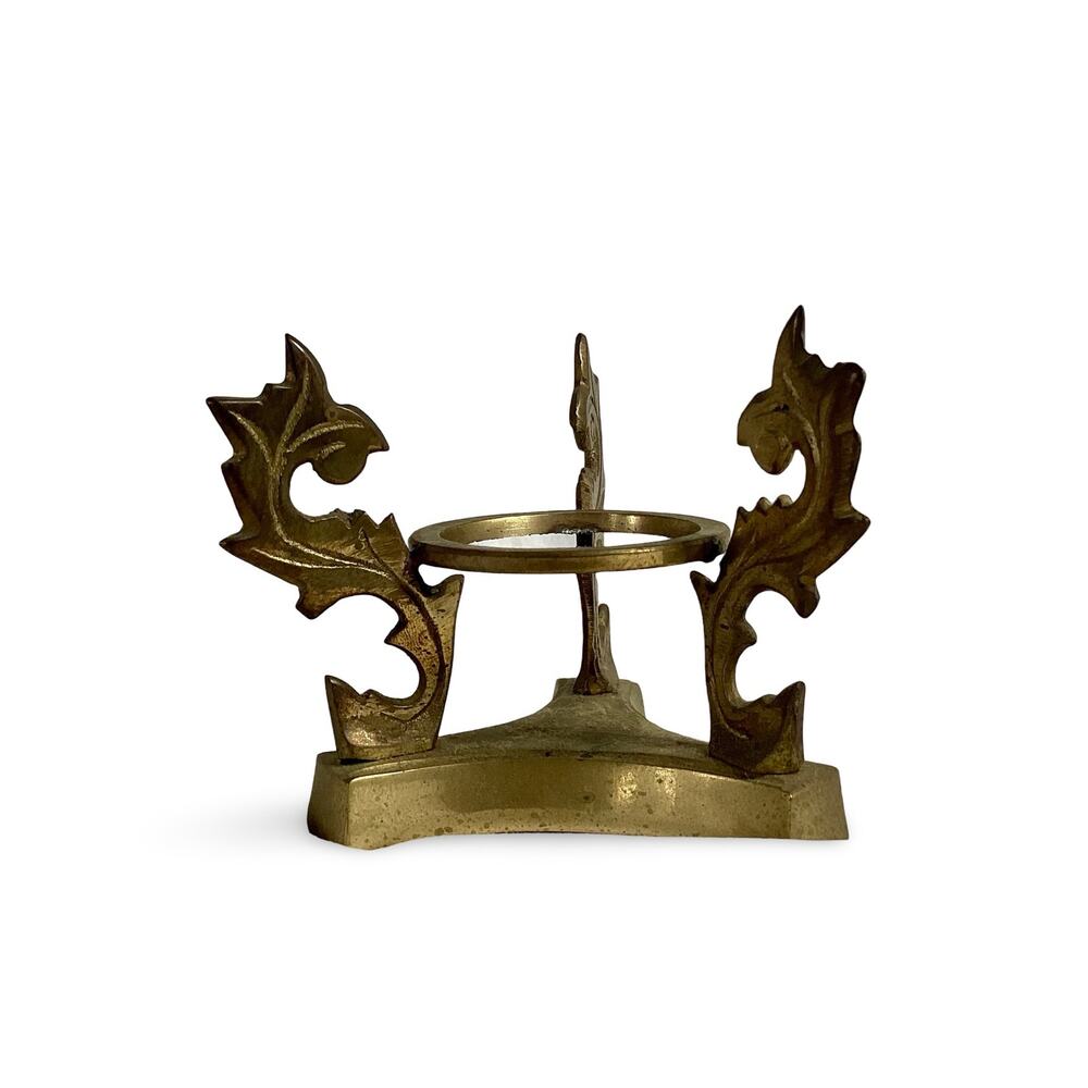 Vintage Brass Orb Stand